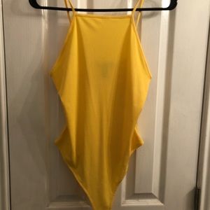 Yellow bodysuit
